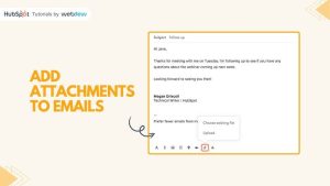 How to Add Attachment to Hubspot Marketing Email